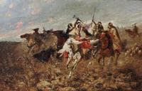 Charging Arab Horsemen