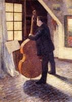 Bass Player Practicing