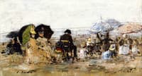Trouville, Beach Scene