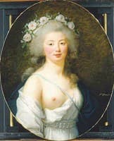 Portrait of young lady as Flora