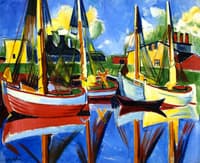 Fishing Cutters in the Afternoon sun