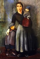 A Mother and Her Children