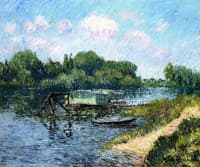 The Laundry Boat on the Seine at Herblay