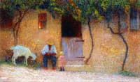 Peasant in front of His House in La Bastide du Vert