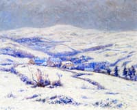 Les Monts d'Arrée sous la niege