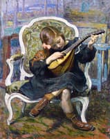 The LIttle Mandolin Player (Marthe Lebasque)