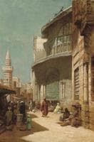 A Street Scene in Cairo