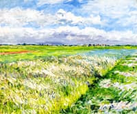 Fields, Plaine de Gennevilliers, Study in Yellow and Green
