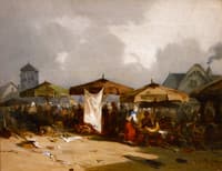 Market Scene in Normandy