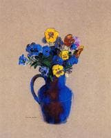 Vase of Flowers - Pansies