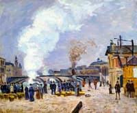Market Scene on the Quays of Paris
