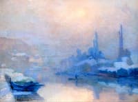 The Effect of Snow over the Seine at L'île Lacroix