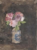 Still Life of Roses in a Vase