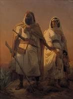 An Arab Family in the Desert