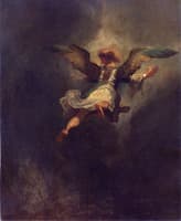 The Archangel Raphael Leaving Tobias' Family (after Rembrandt)