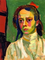 Girl with Red Bow