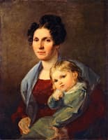 Karoline Carus with Her Grandson Wolfgang Rietschel