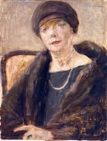 Lola Lender in a Fur Coat (study)