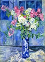 Flowers in a Japanese Vase