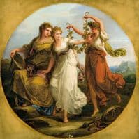 Beauty, supported by Prudence, Scorns the Offering of Folly