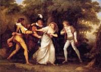 Valentine Rescues Silvia in 'The Two Gentlemen of Verona'
