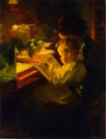 Mother and Daughter Reading