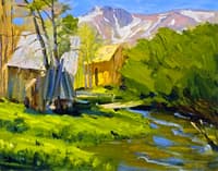 High Sierras and Stream