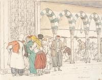 By the Toppana Mosque, Constantinople (Ved Toppana Moskeen)