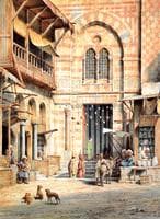 The Entrance to a Mosque in Cairo