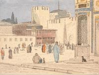 Square in Front of the Bab-i Humayun Gate in Constantinople