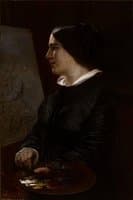 Self-Portrait in front of the Easel