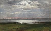 Coastal Landscape at Sunset
