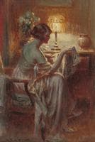 Reflections under Lamp Light