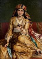 Oriental Woman with a Spinning Top