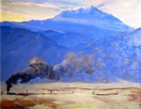 San Jacinto with Passing Train