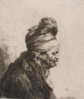Bust of an Oriental Man, Facing Right