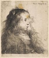 Bust of a Young Girl, Facing Right