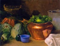 Copper Bowl and Vegetables