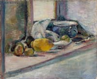 Blue Pot and Lemon