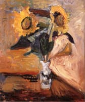 Vase of Sunflowers