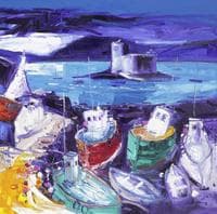 Wet Evening Kismil Castle, Isle of Barra