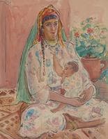 Moroccan Mother and Child