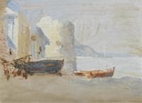 Beached Boats by the Mediterranean