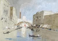 Gondolas near St. Mark's, Venice