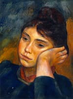 Woman Leaning on Her Elbow