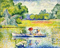 Boating in the Bois de Boulogne