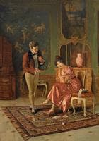 A Young Couple in the Salon