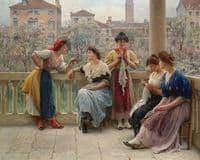 Conversation On The Terrace, Venice