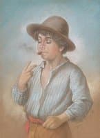 Young Boy with a Cigar