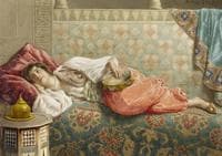 An Oriental Beauty at Rest